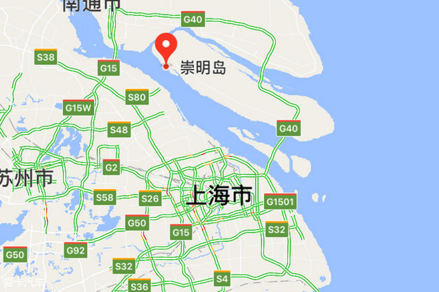 崇明岛地图